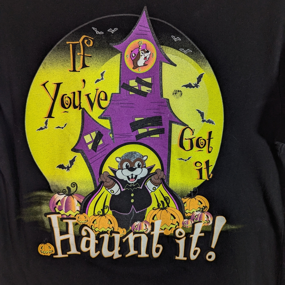 Halloween Glow In The Dark S T-shirt Vampire Buc-ee's Haunted House Beaver  TX